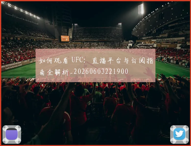 如何观看 UFC：直播平台与订阅指南全解析_20260603221900
